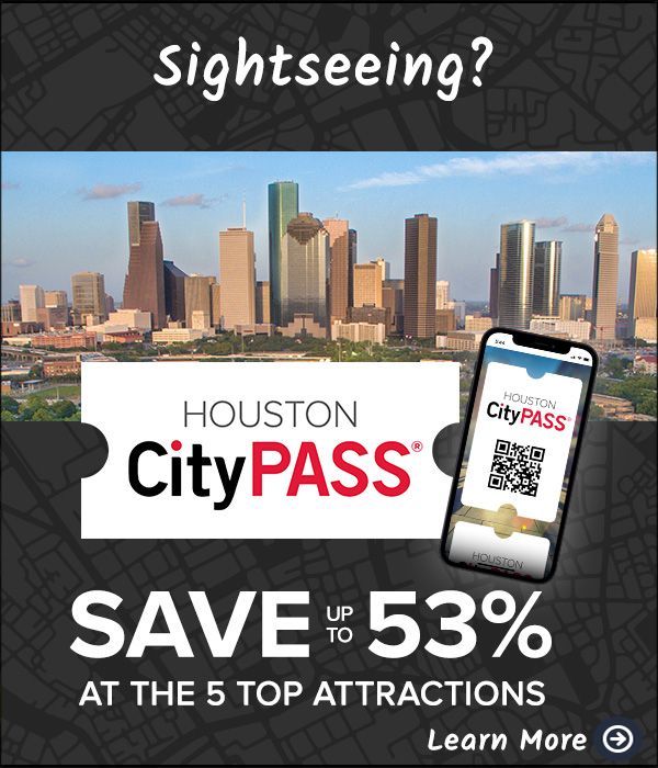 An advertisement for houston citypass attractions