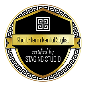 Short-Term Rental Stylist, certified by Staging Studio
