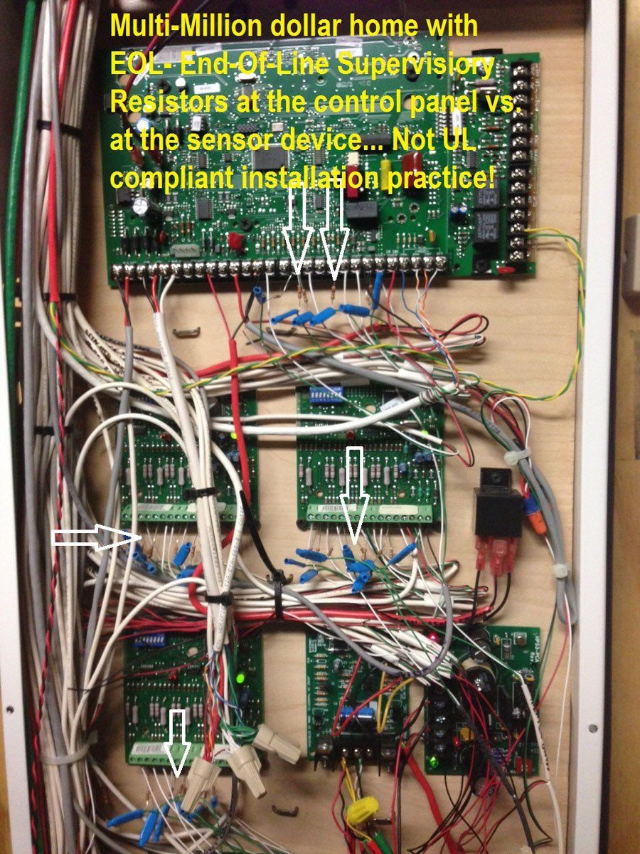 Multi million dollar home with EOL - End Of Line Supervision