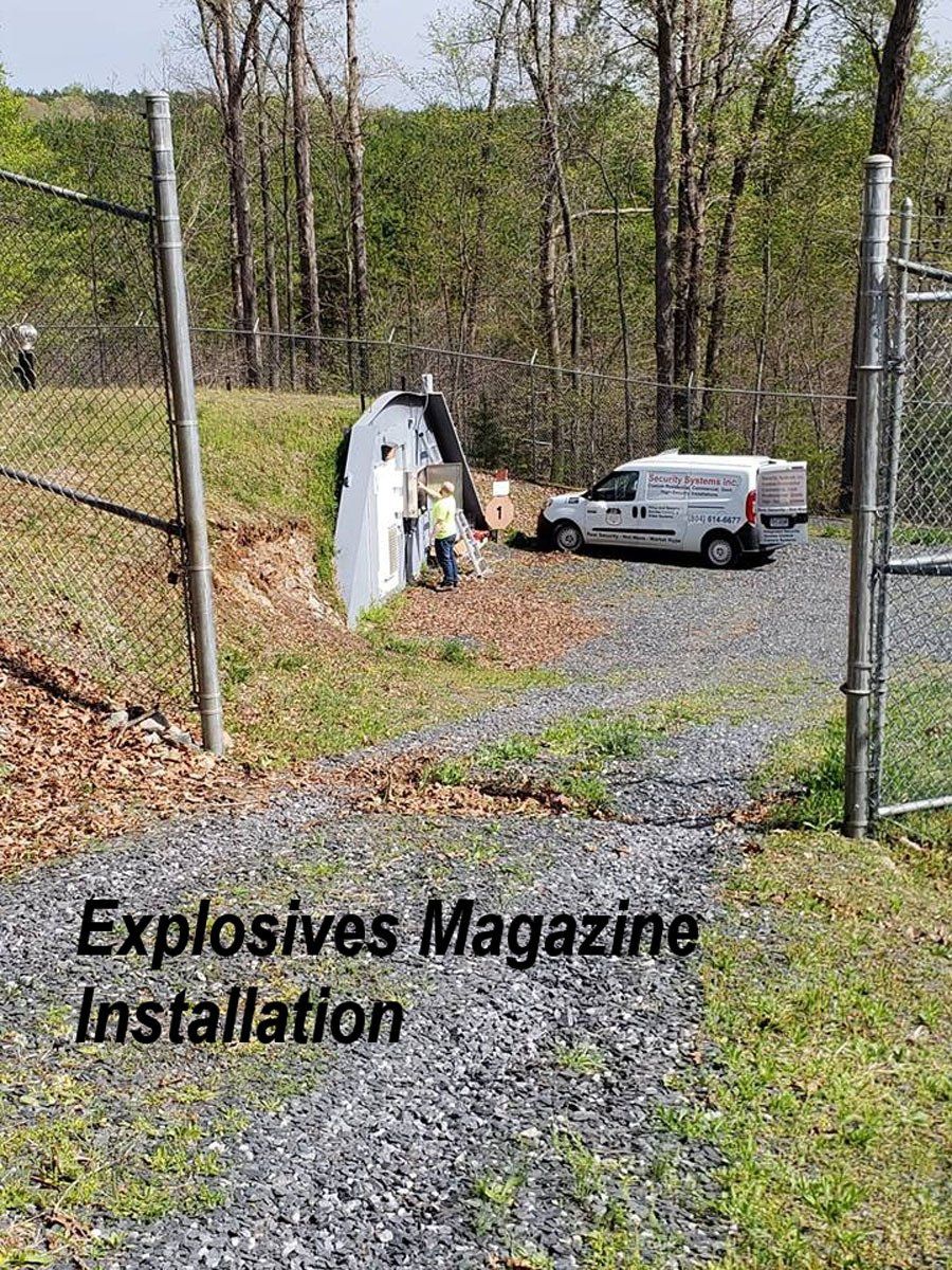 Explosive magazine installation
