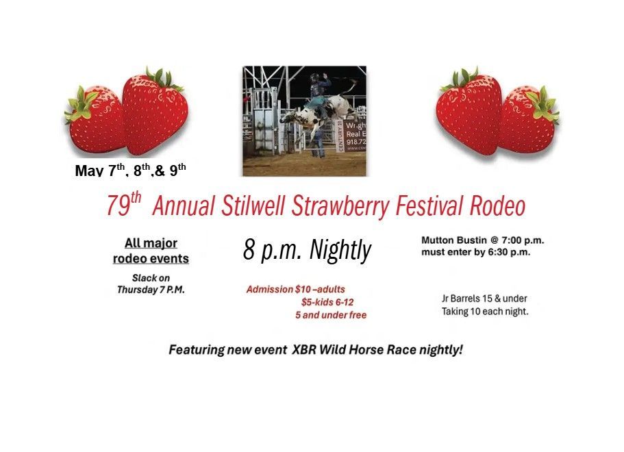 Stilwell Strawberry Festival Rodeo poster 2025