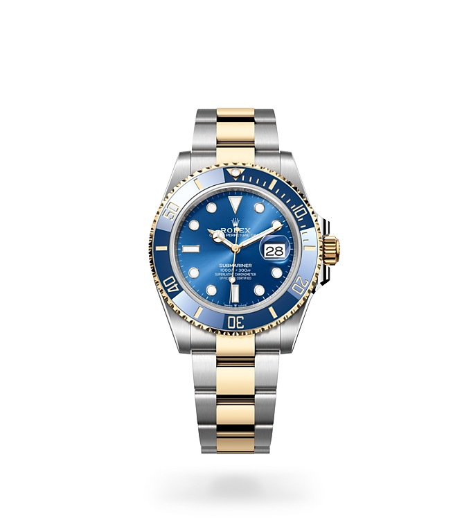 Rolex sub deals half gold