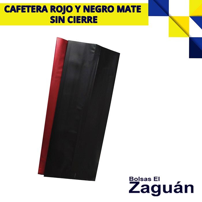 BOLSAS EL ZAGUÁN - CAFETERA ROJO Y NEGRO