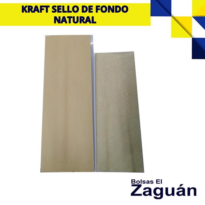 BOLSAS EL ZAGUÁN - KRAFT SELLO DE FONDO