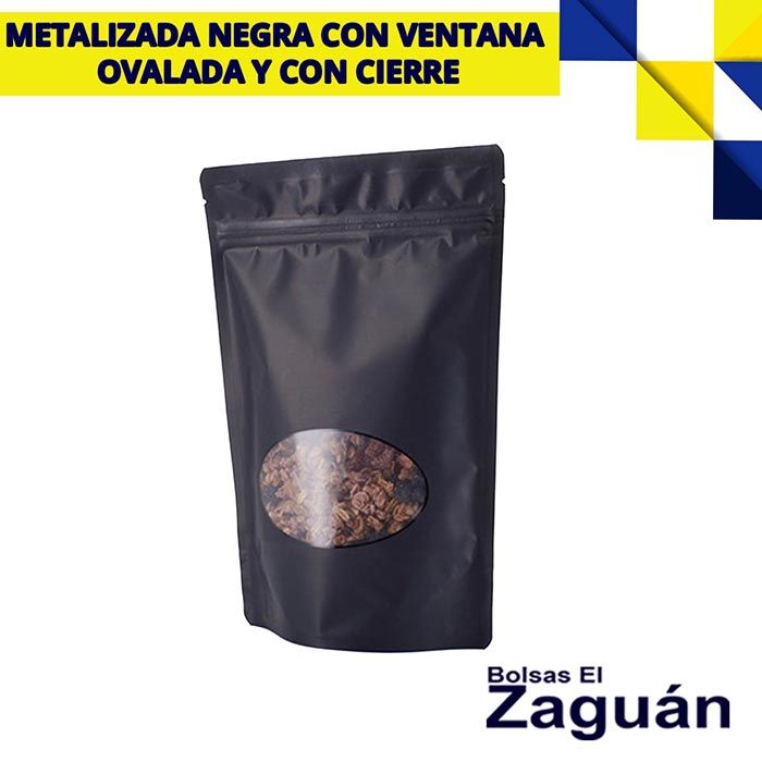BOLSAS EL ZAGUÁN - METALIZADA NEGRA