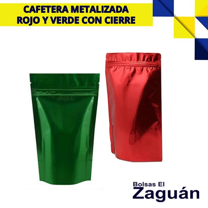 BOLSAS EL ZAGUÁN - CAFETERA METALIZADA