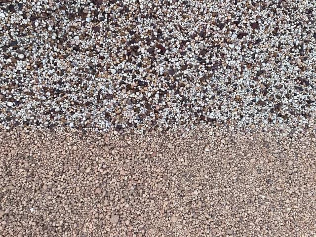 A close up of two different types of gravel — Frost 4 Sand In West Gosford, NSW