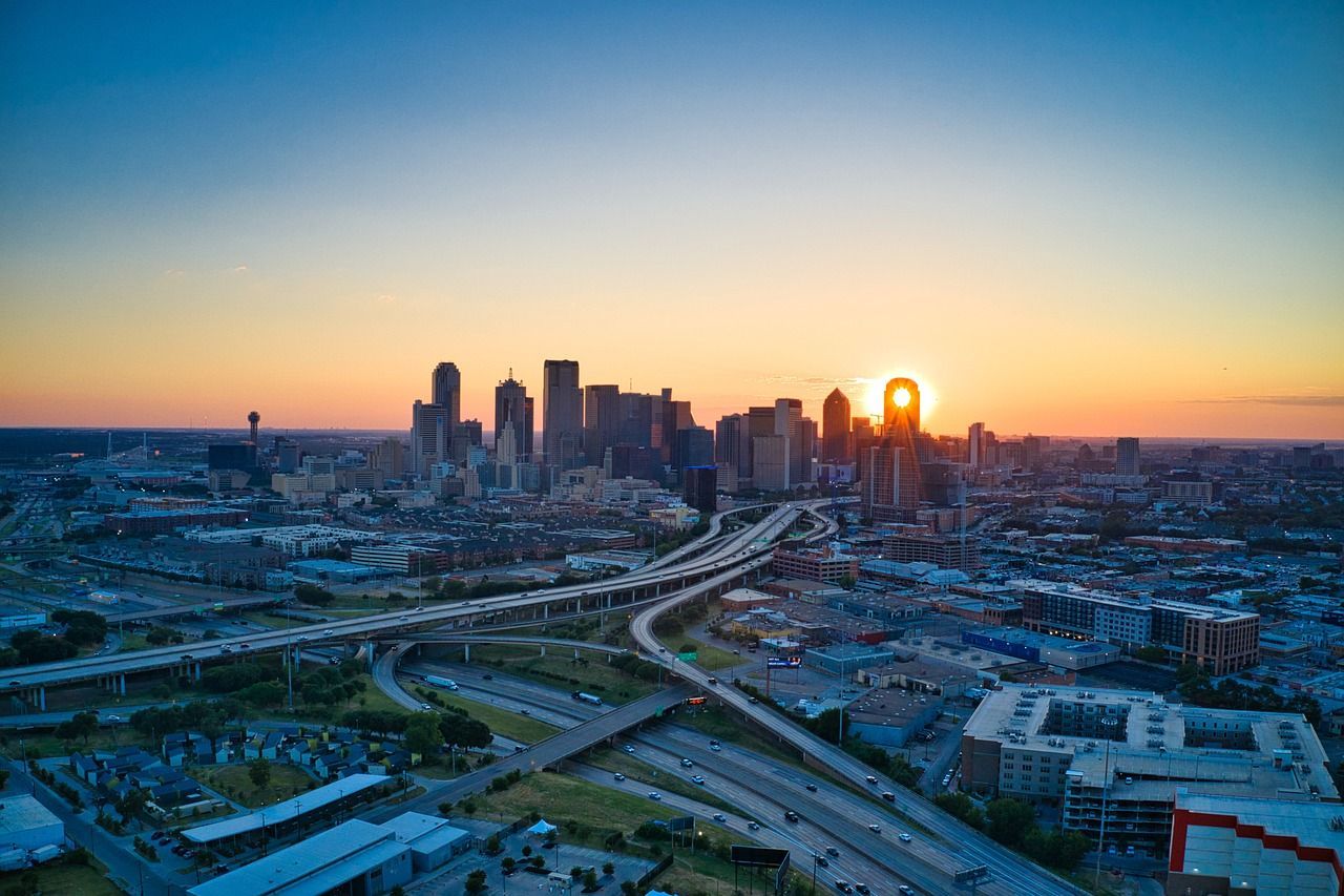 Dallas at sunset