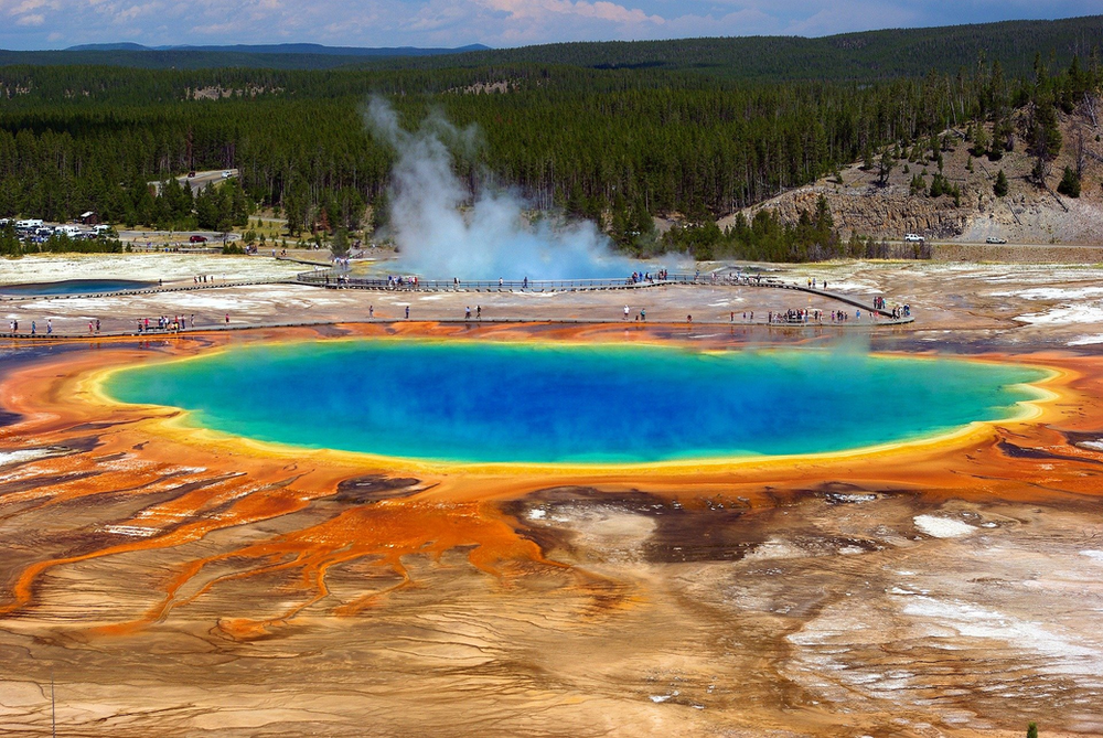 Grand Prismatic Spring at Yellowstone NP