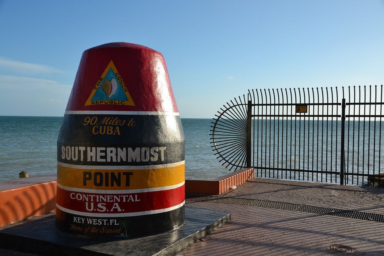 Southernmost point marker in Key West