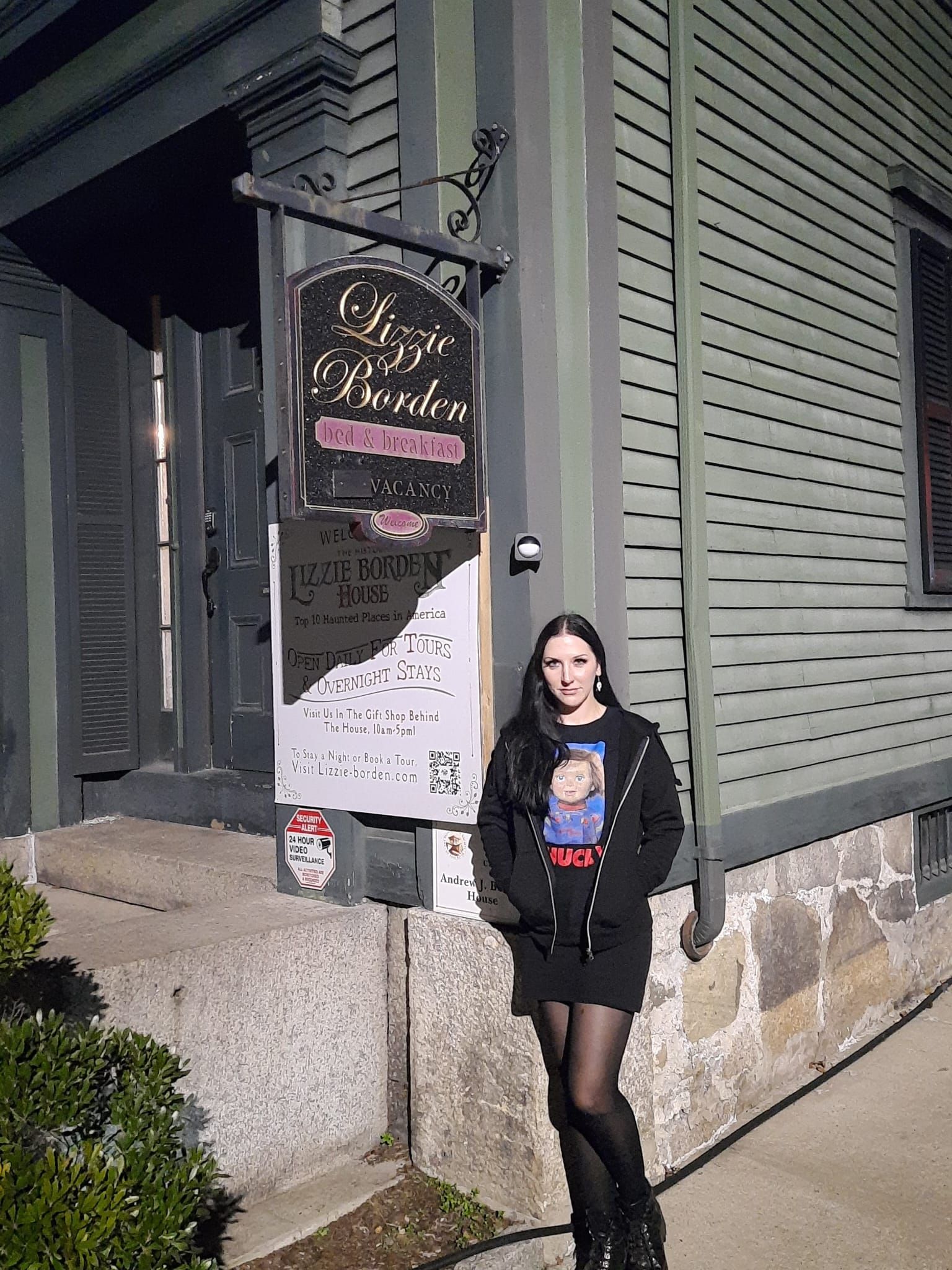 Louise at Lizzie Borden House