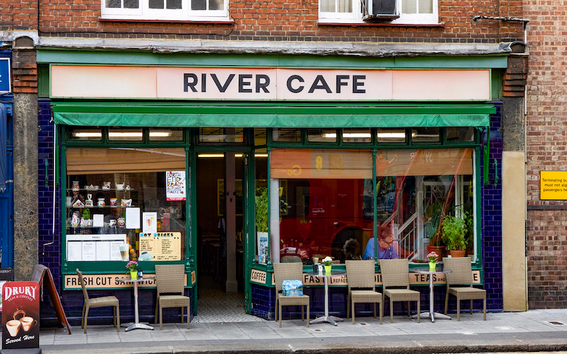 The River Cafe in Putney Bridge, London
