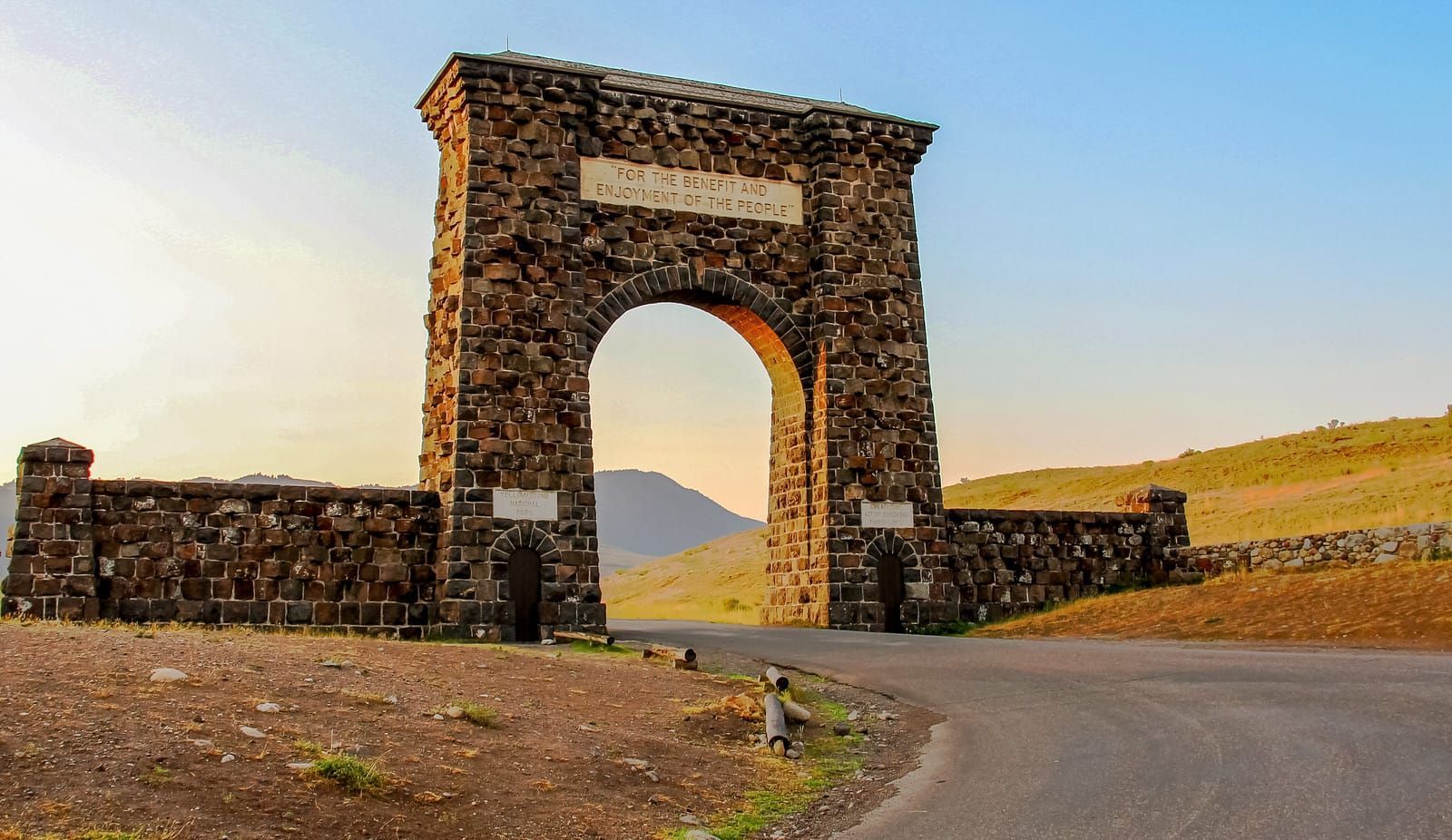 The Roosevelt Arch in Gardiner