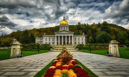 The vermont state capitol building in montpelier