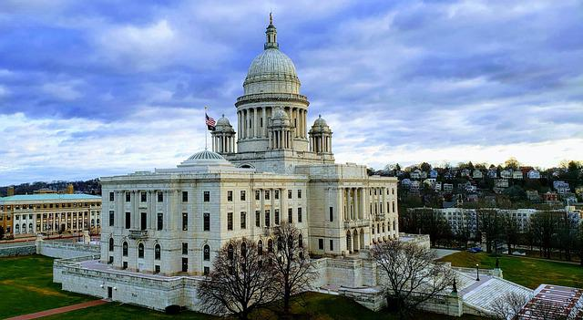 the rhode island state capitol building in providence