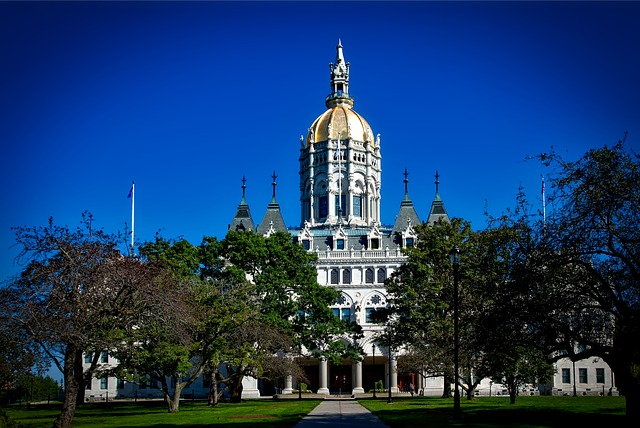 The Connecticut state capitol building