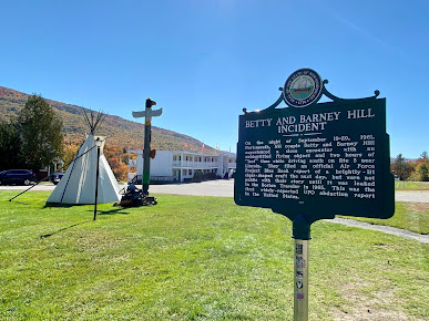 A historical marker for the ritts and barney hill incident