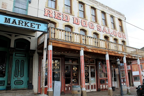 The red dog saloon in Virginia city