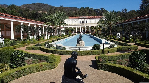 A statue at the Getty Villa in Malibu