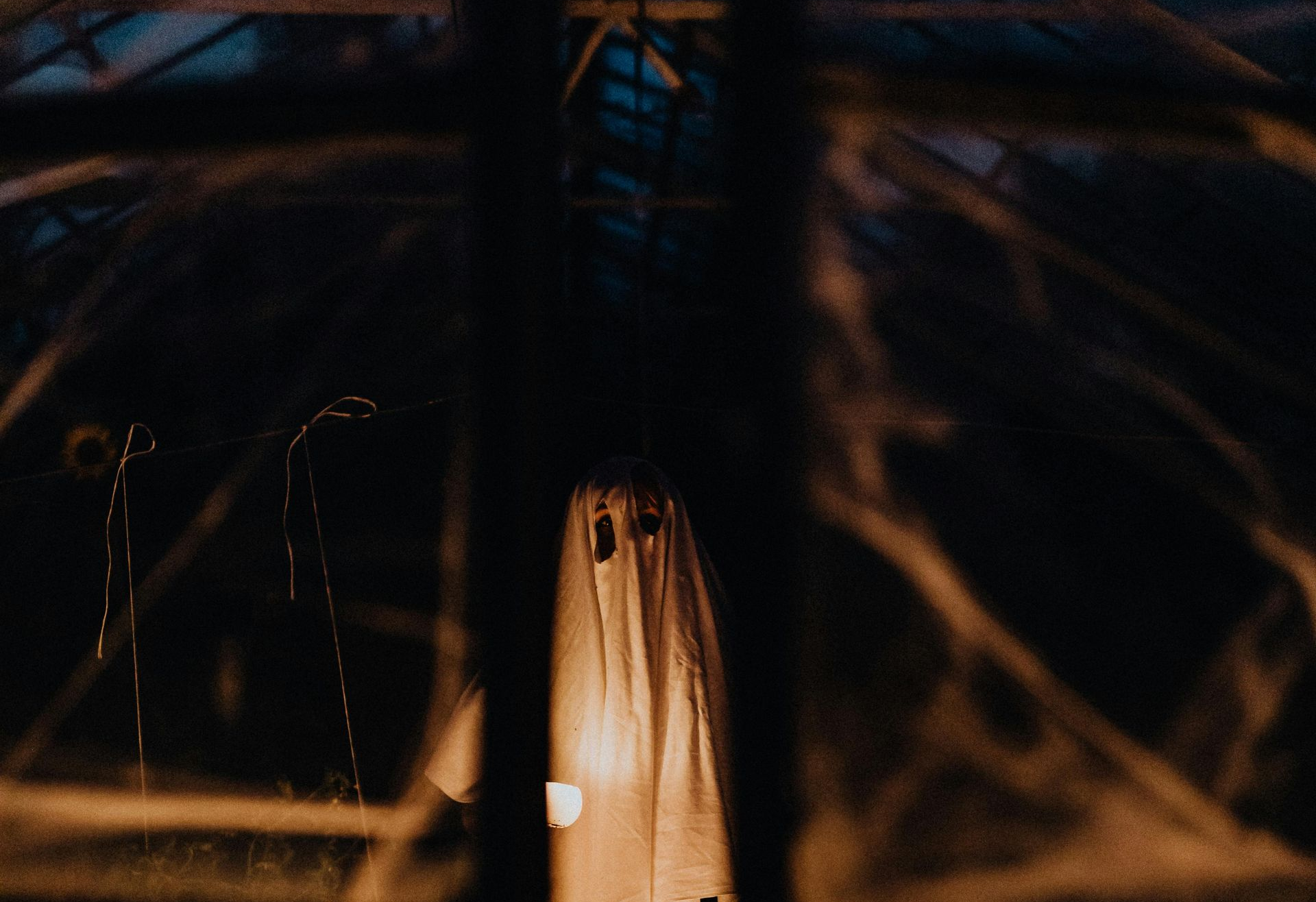 A ghost in a house