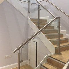 Toughen glass balustrades post and clamps