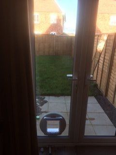 Cat flap installation