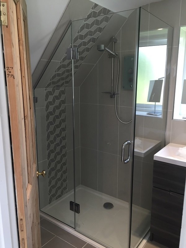 toughened glass shower enclosure