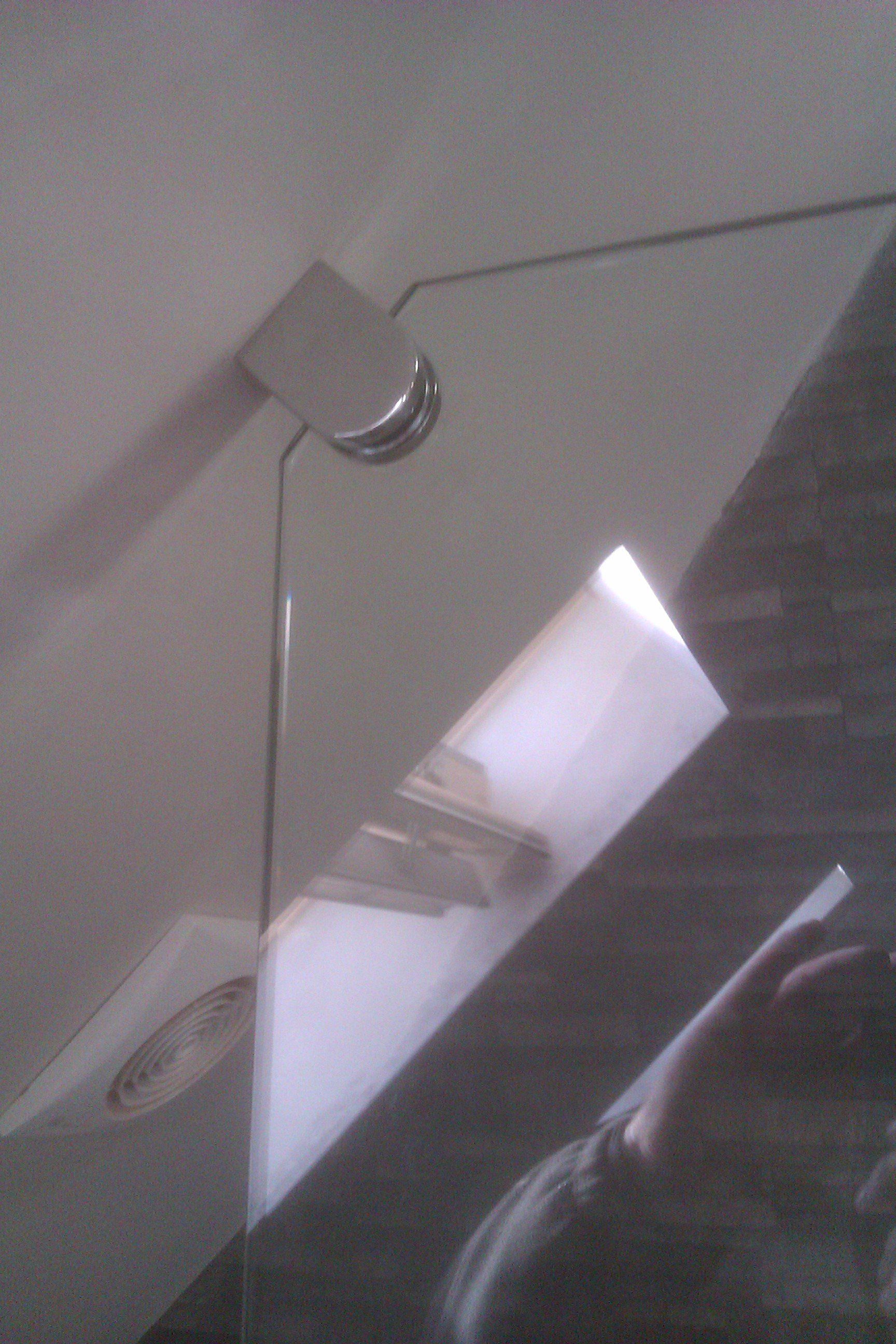 fixing clamp toughened glass shower screen