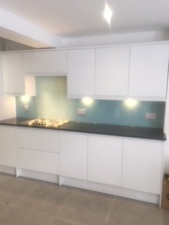 toughened painted glass splash backs