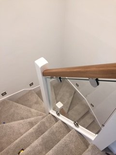 Toughened glass balustrade