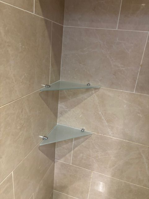 6mm toughened safety glass shelves