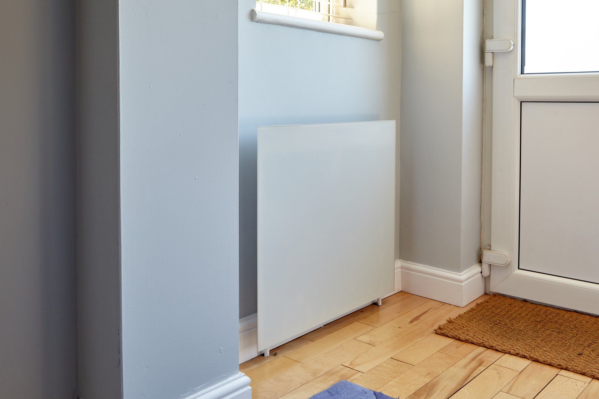 Toughen painted glass radiator covers