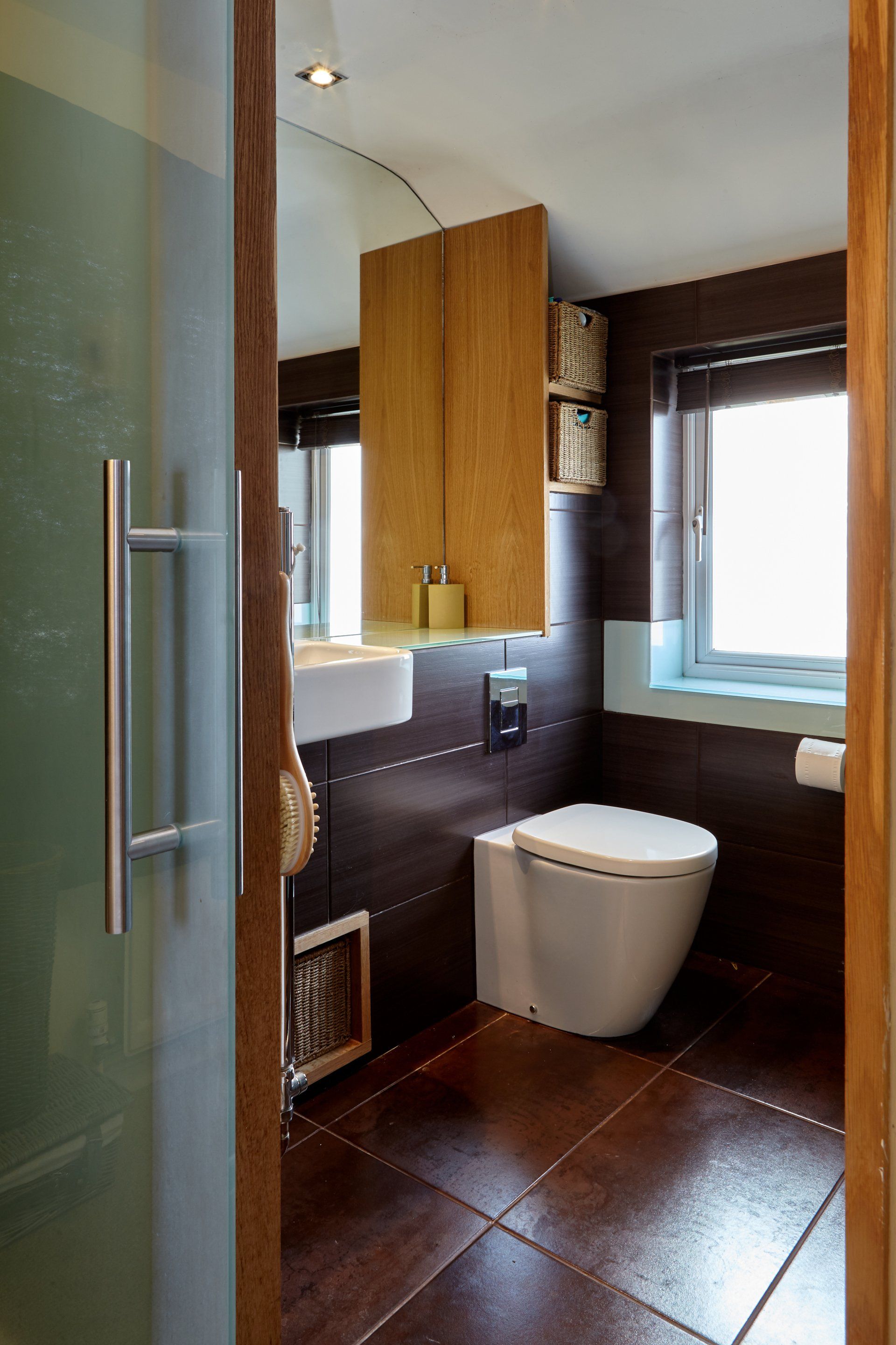 Mirror and sliding door