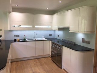 toughened painted glass splash backs