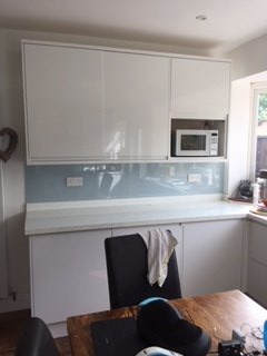 toughened painted glass splash backs