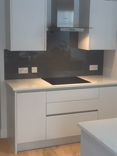 toughened painted glass splash backs