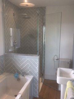 toughened glass shower screen