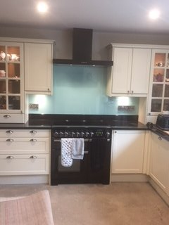 toughened painted glass splash backs