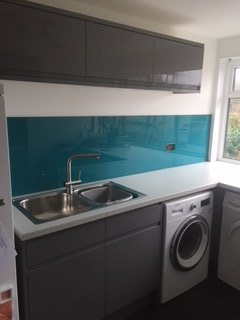 Toughen painted splash back