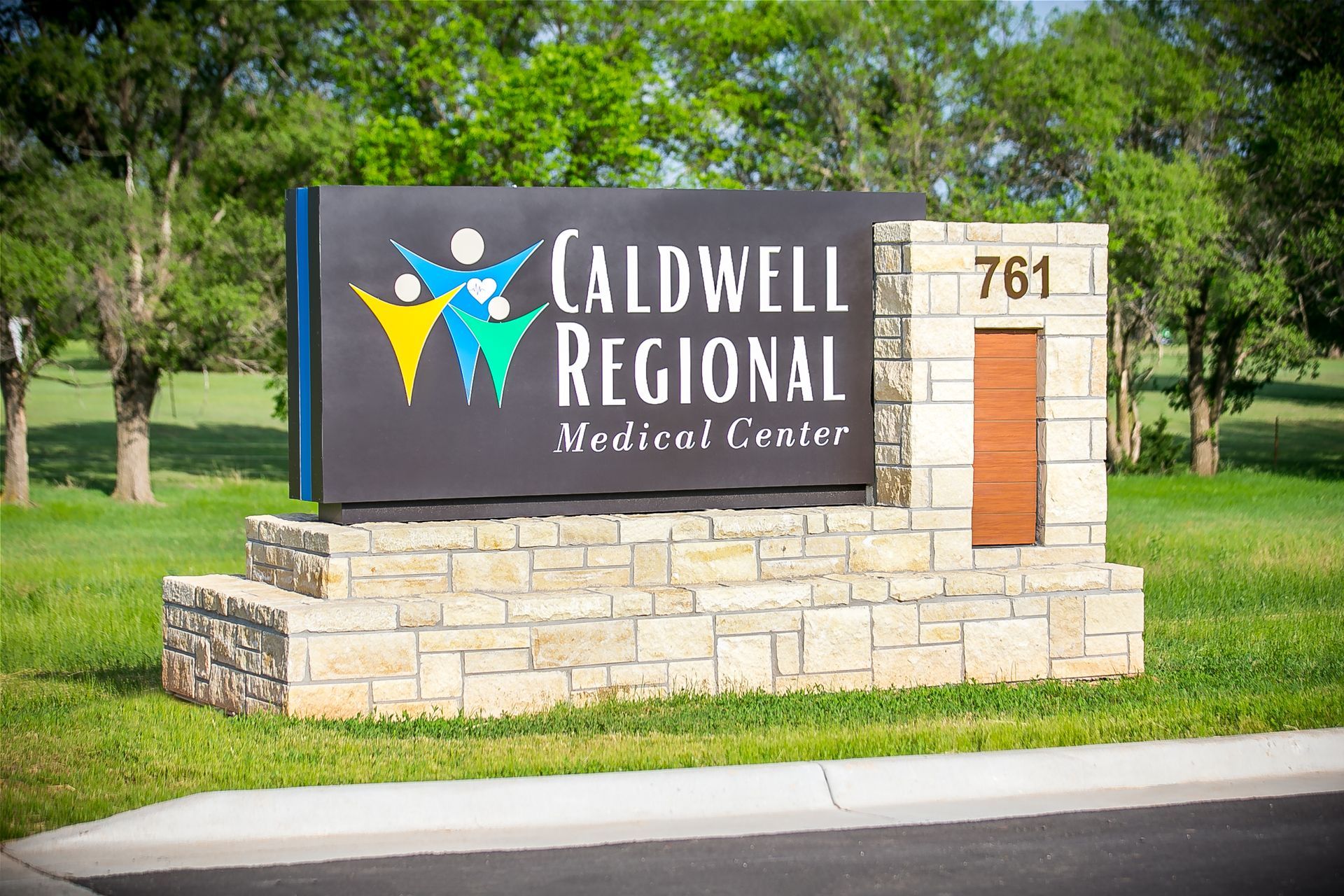 Caldwell Regional Sign Stone