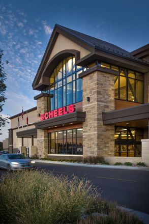 Kansas Blend Split Face Veneer and Cottonwood Caps, Sills, Panels at Scheels