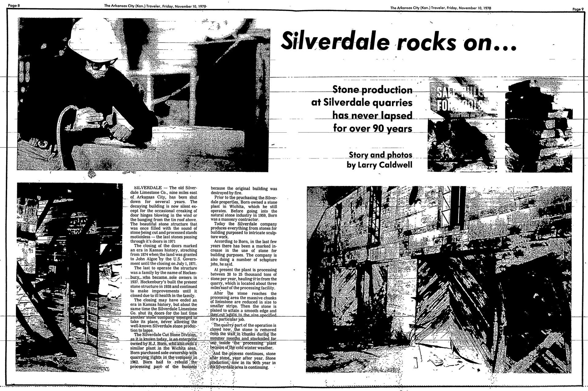 Arkansas City Daily Traveler Article 11-10-78