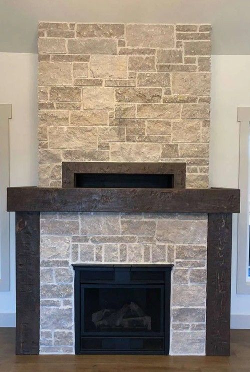 Hickory Dimensional Fireplace Surround