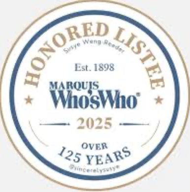 Honored Listee badge from Marquis Who's Who, featuring