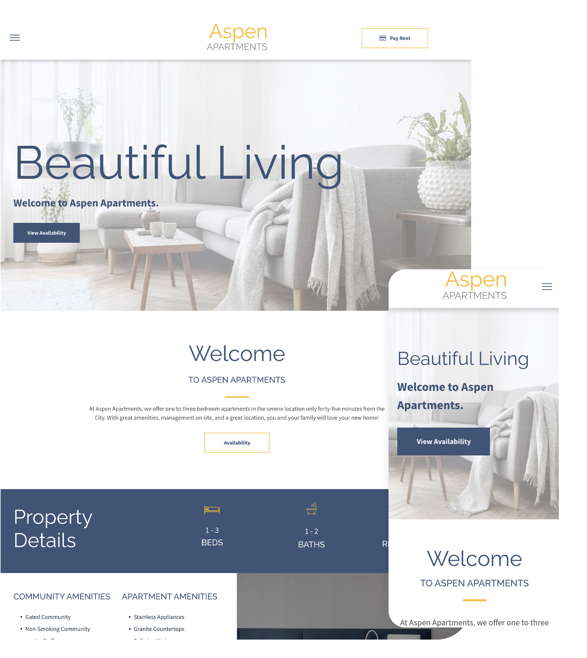 AppFolio Sites Aspen Layout