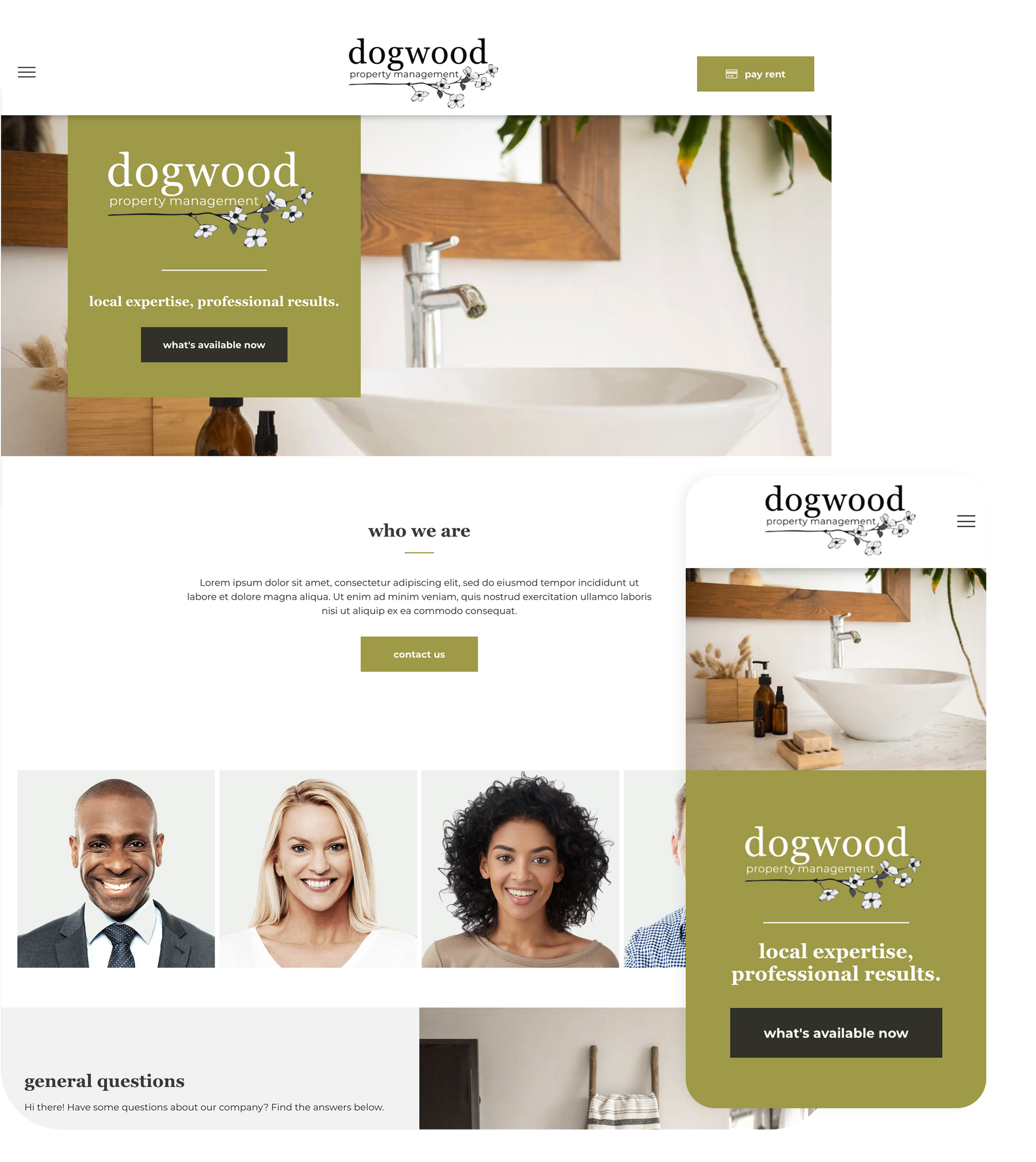 AppFolio Sites Dogwood Layout