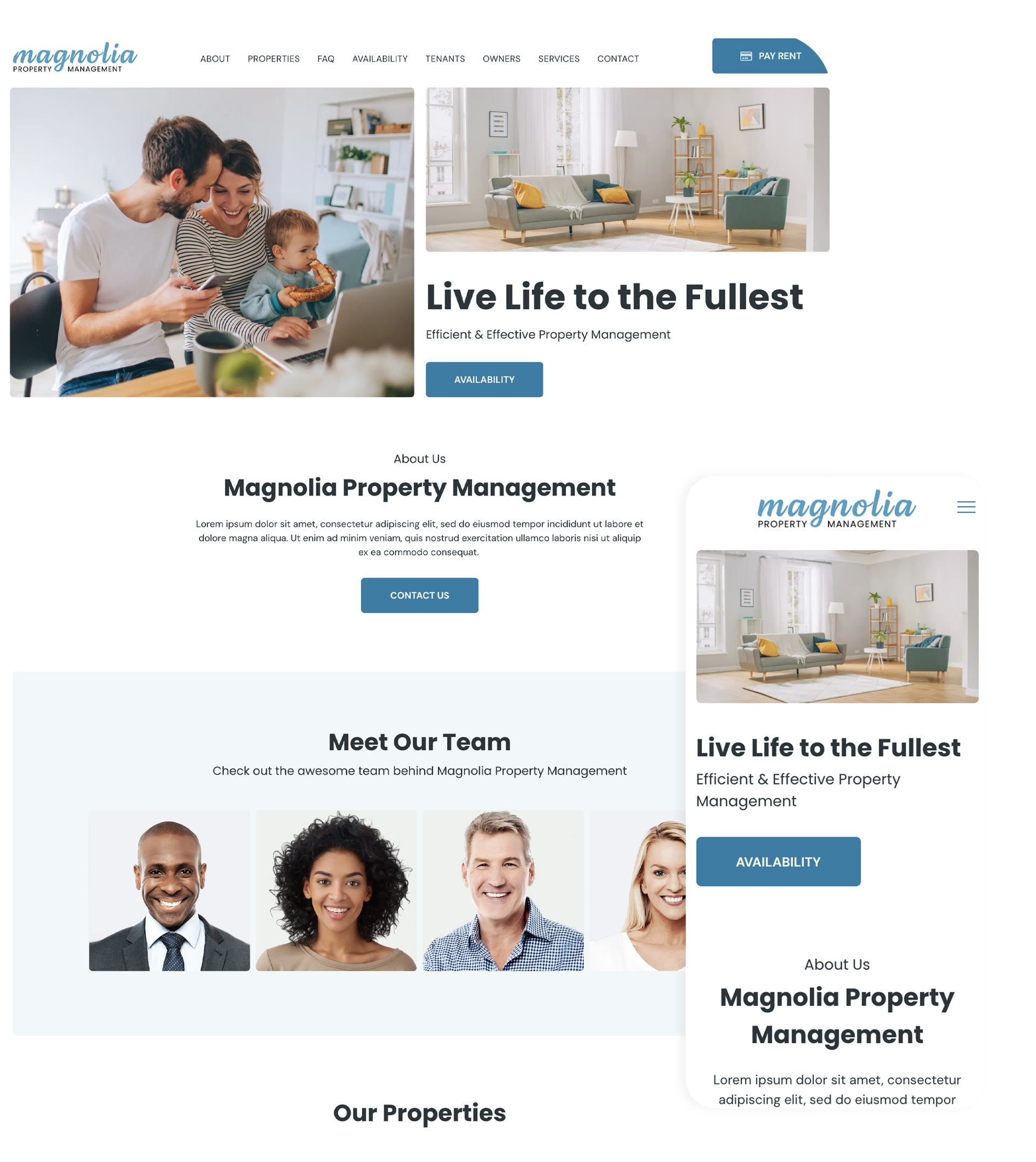 AppFolio Sites Magnolia Layout