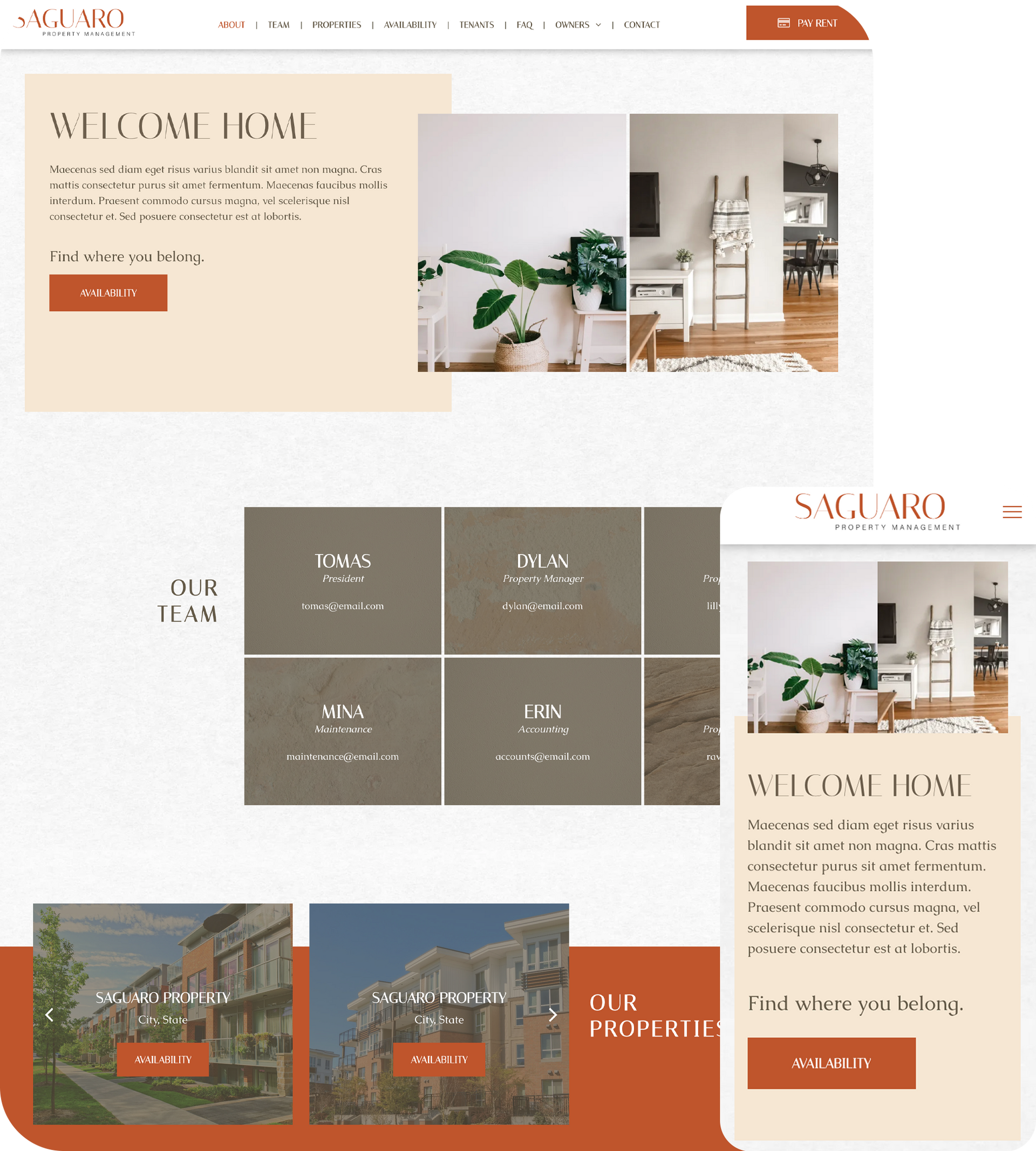 AppFolio Sites Saguaro Layout