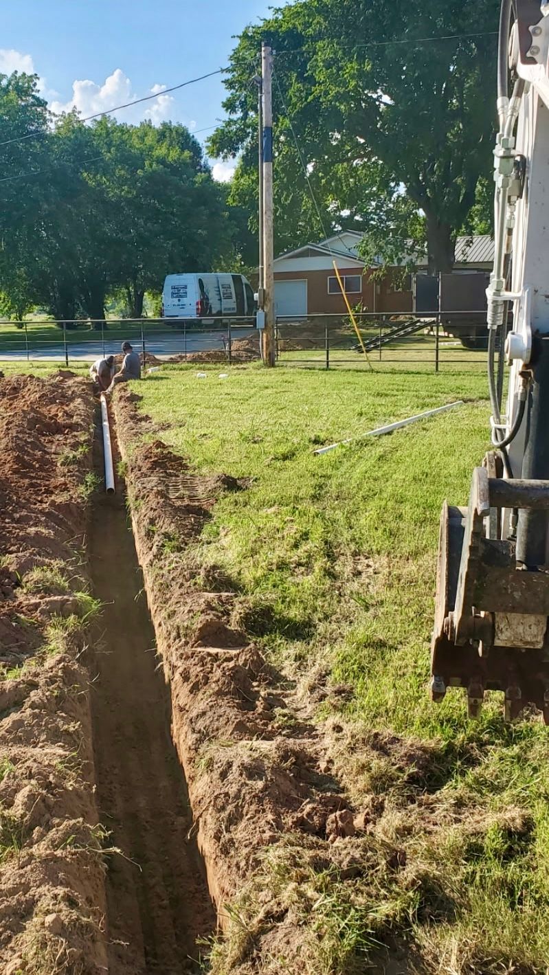 A water line replacement in Rogers, AR by Masters of Disasters Leak Detection