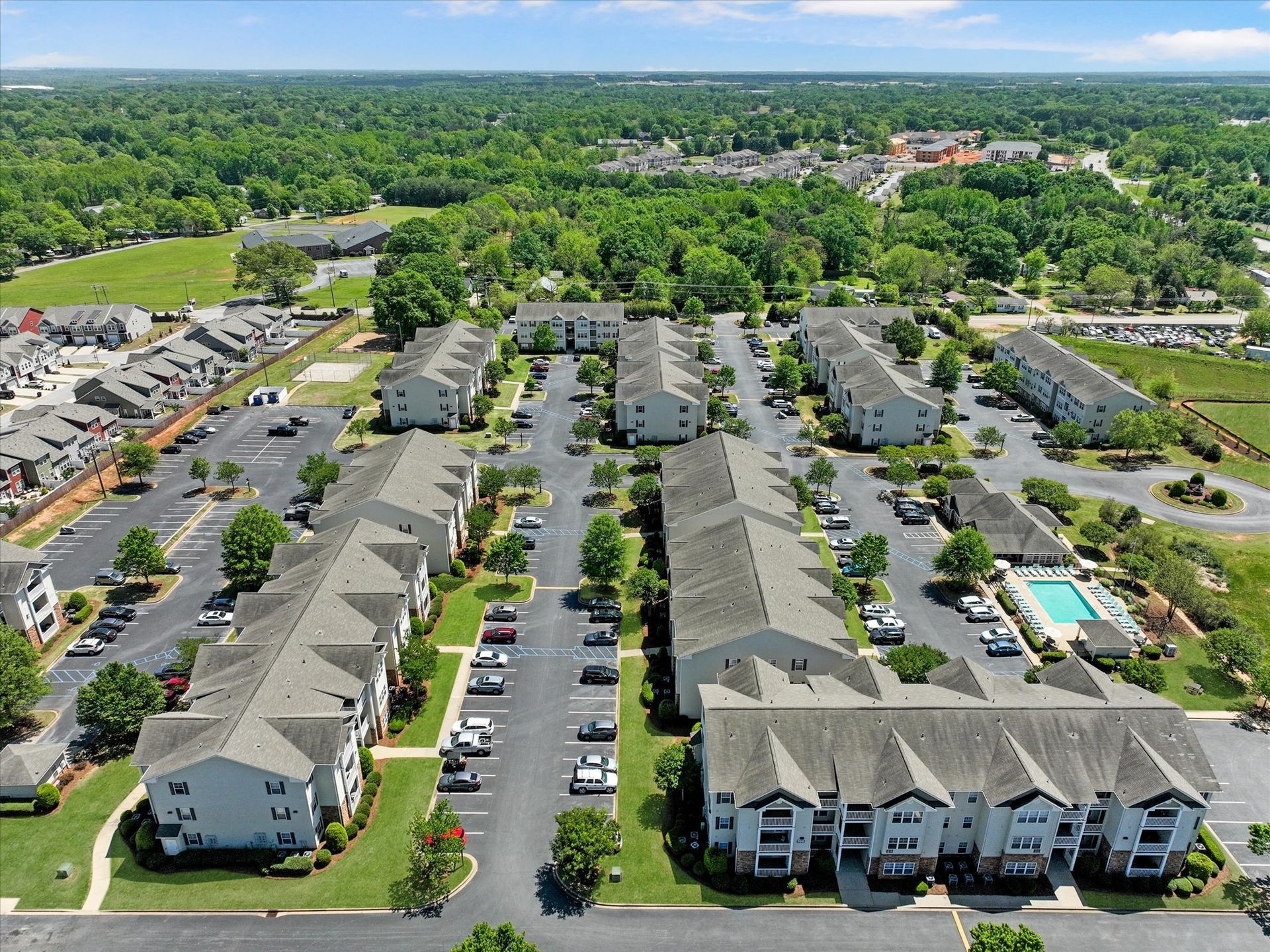 neighborhood aerial view